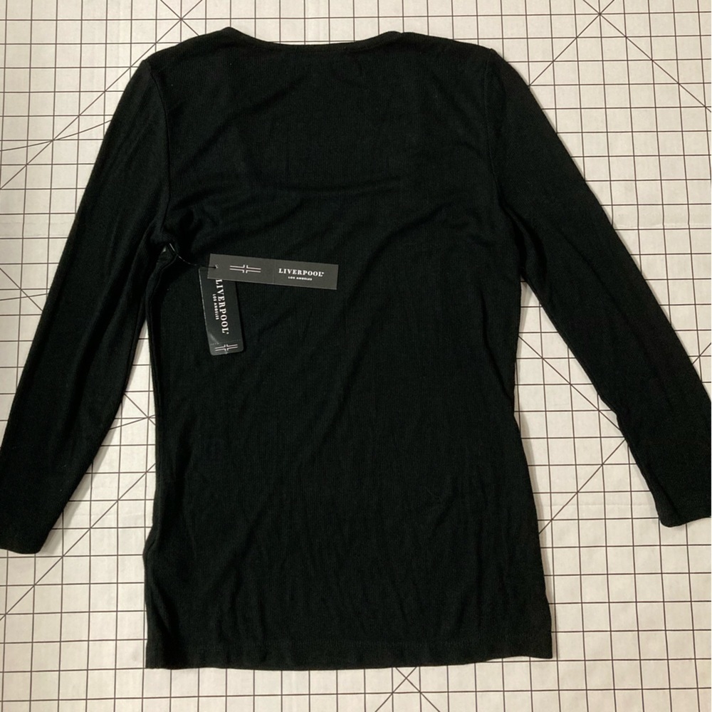 NWT Liverpool Women’s‎ XS Black Long Sleeve Blouse - Picture 5 of 5